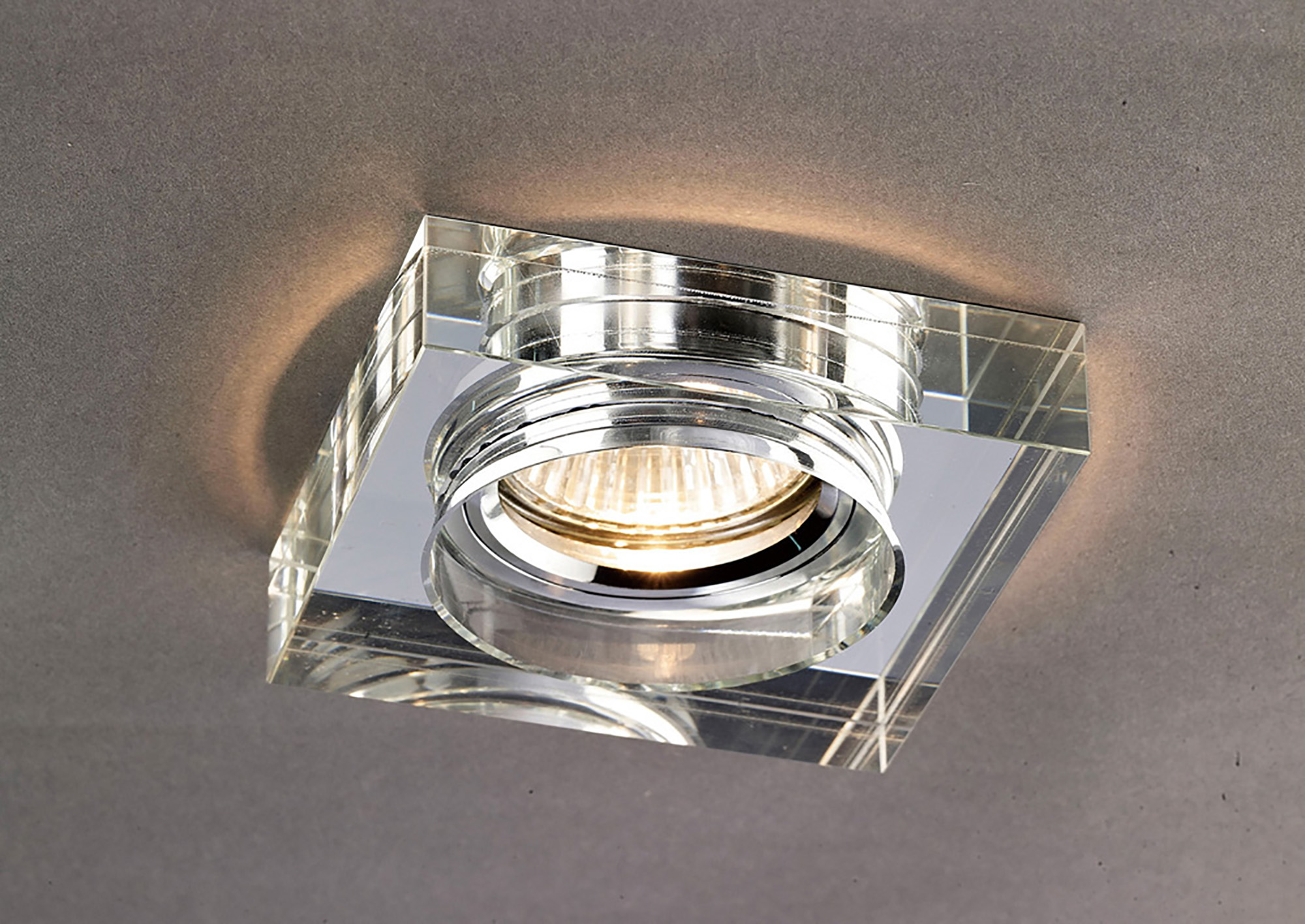 IL30822CH  Crystal Downlight Deep Square Rim Only Clear